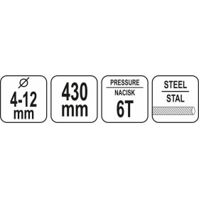 RĘCZNY OBCINAK HYDRAULICZNY 4-12MM YT-22870 YATO