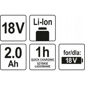 KLUCZ UDAROWY AKUMULATOROWY 18V 1/2 2,0AH ZESTAW