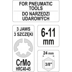 YATO WYKRĘTAK DO ŚRUB I SZPILEK UDAROWY 6-11mm