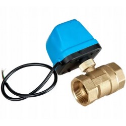 ELEKTROZAWÓR KULOWY 1/2'' 230 V DN15 silownik WODY