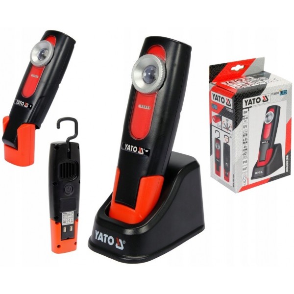 YATO LAMPA WARSZTATOWA UV 5W, IP65, IK07 2600MAH YATO LAMPA WARSZTATOWA UV 5W, IP65, IK07 2600MAH