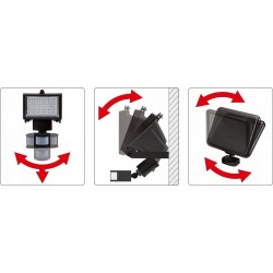 LAMPA SOLARNA REFLEKTOR LED SOLARNY CZUJNIK RUCHU