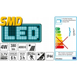 LAMPA SOLARNA REFLEKTOR LED SOLARNY CZUJNIK RUCHU