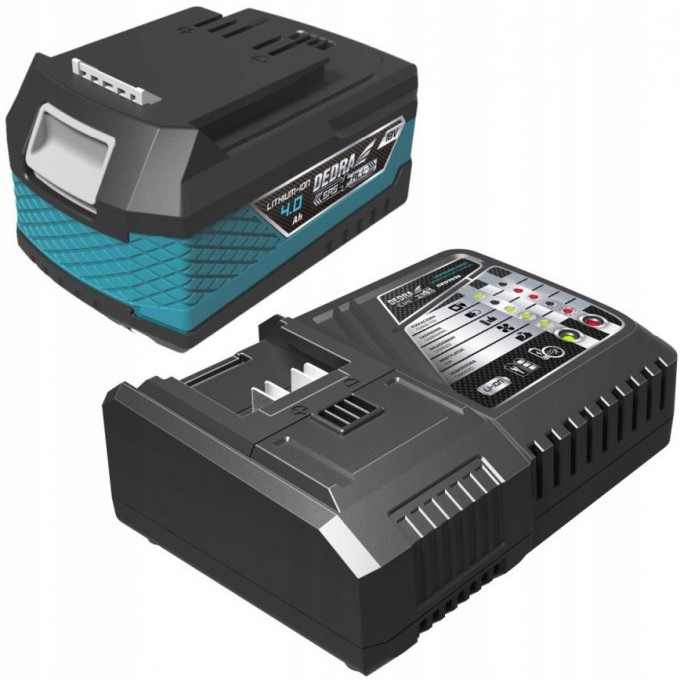 SZYBKA ŁADOWARKA DEDRA AKUMULATOR LI-ion 18V + 4Ah SZYBKA ŁADOWARKA DEDRA AKUMULATOR LI-ion 18V + 4Ah