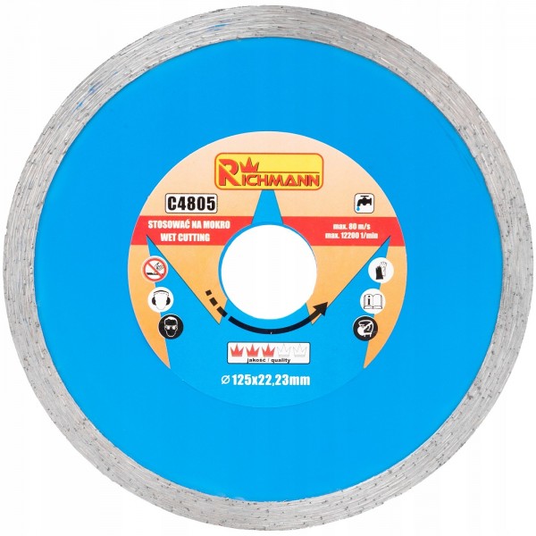 RICHMANN C4805 TARCZA DIAMENTOWA GŁADKA 125mm RICHMANN C4805 TARCZA DIAMENTOWA GŁADKA 125mm