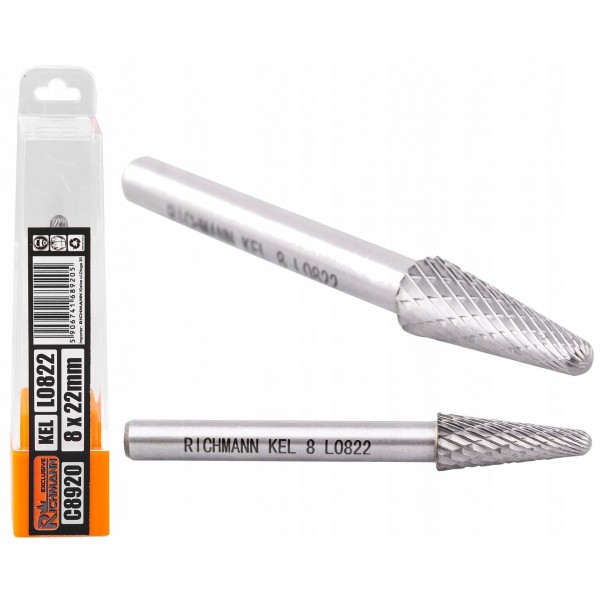 FREZ DO METALU KEL PILNIK OBROTOWY 8X22MM L0822 FREZ DO METALU KEL PILNIK OBROTOWY 8X22MM L0822