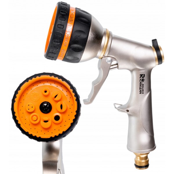 ZRASZACZ DO WODY PISTOLET OGRODOWY 8FUNKC METALOWY ZRASZACZ DO WODY PISTOLET OGRODOWY 8FUNKC METALOWY