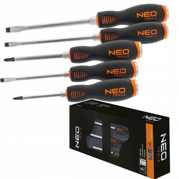NEO WKRĘTAKI DO POBIJANIA 5szt CrMo ZESTAW 04-240 NEO WKRĘTAKI DO POBIJANIA 5szt CrMo ZESTAW 04-240