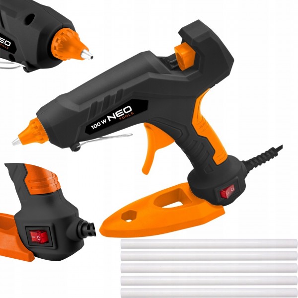 NEO PISTOLET DO KLEJENIA NA GORĄCO 100W 11mm +KLEJ NEO PISTOLET DO KLEJENIA NA GORĄCO 100W 11mm +KLEJ