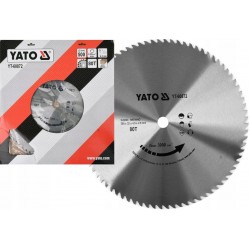 YATO YT-60872 TARCZA DO DREWNA bez widii 500mm 80T