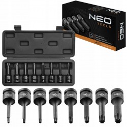 NEO 08-712 KLUCZE UDAROWE TORX 1/2'' ZESTAW 9 SZT