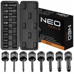 NEO 08-712 KLUCZE UDAROWE TORX 1/2'' ZESTAW 9 SZT