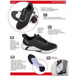 BUTY PRZEWIEWNE BEZ PODNOSKA LAHTI PRO L30427 44