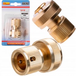 SZYBKOZŁĄCZKA DO WĘŻY OGRODOWYCH 3/4” 19MM MOSIĄDZ