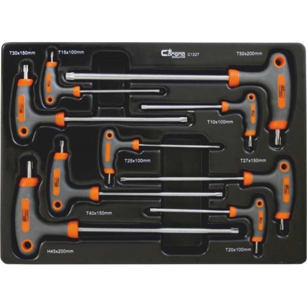 CORONA TORXY UCHWYT "T" 9 SZT. C 1227 CORONA TORXY UCHWYT "T" 9 SZT. C 1227
