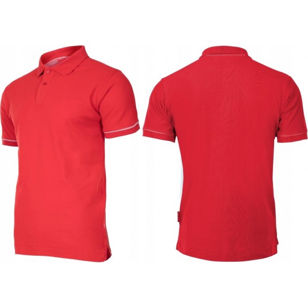 KOSZULKA POLO CZERWONA BAWEŁNIANA LAHTI PRO L40307 KOSZULKA POLO CZERWONA BAWEŁNIANA LAHTI PRO L40307