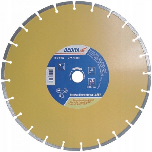DEDRA H1153 TARCZA DIAMENTOWA LASER BETON 125x22