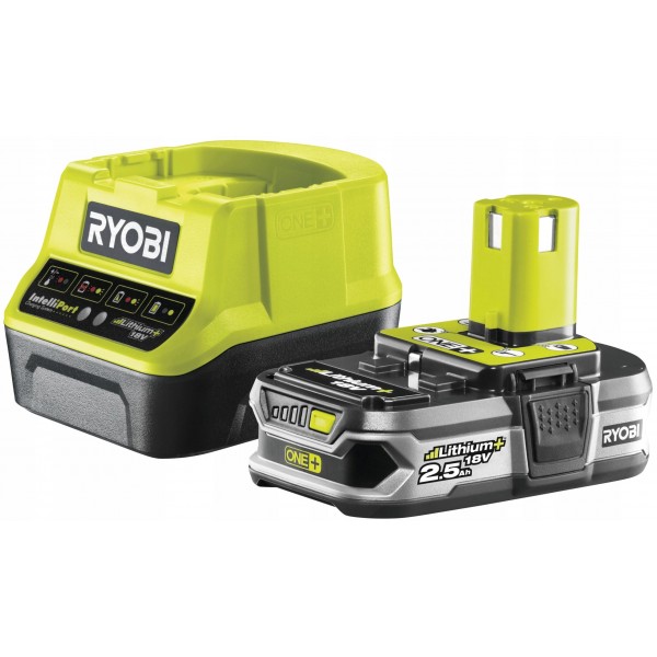 RYOBI AKUMULATOR 18V 2,5AH +ŁADOWARKA RC18120-125 RYOBI AKUMULATOR 18V 2,5AH +ŁADOWARKA RC18120-125