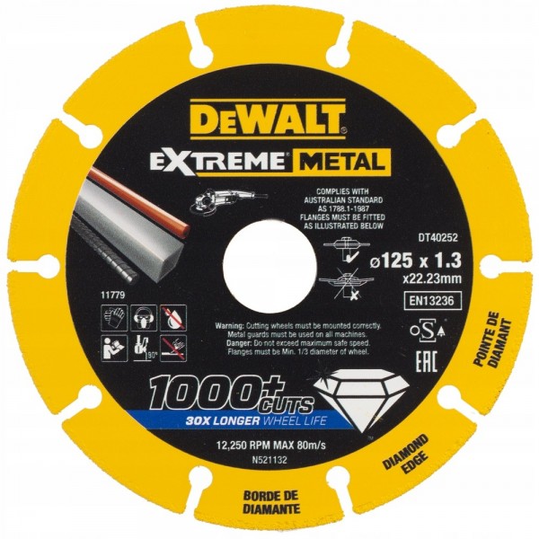 DeWALT DT40252 TARCZA DIAMENTOWA EXTREME METAL 125
