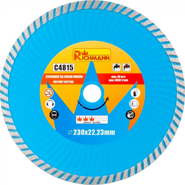 TARCZA DIAMENTOWA 230MM SUPER TURBO RICHMANN C4815
