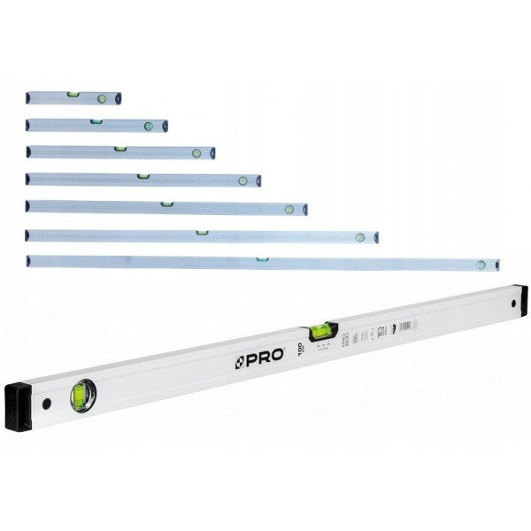 ZESTAW POZIOMNIC 40-200CM PRO600 PLUS BIAŁE 7 SZT ZESTAW POZIOMNIC 40-200CM PRO600 PLUS BIAŁE 7 SZT