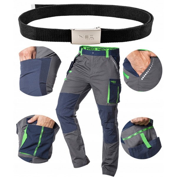 NEO 81-227 SPODNIE ROBOCZE BAWEŁNA roz 3XL + PASEK NEO 81-227 SPODNIE ROBOCZE BAWEŁNA roz 3XL + PASEK