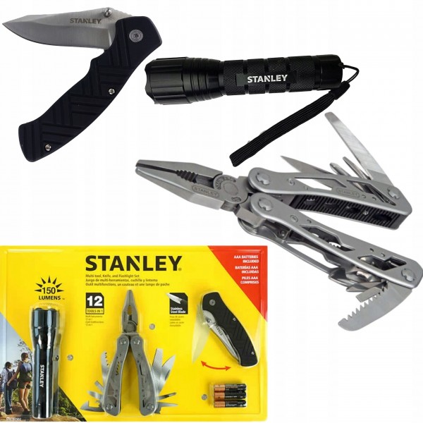 STANLEY ZESTAW SURVIVALOWY MULTITOOL NÓŻ LATARKA STANLEY ZESTAW SURVIVALOWY MULTITOOL NÓŻ LATARKA
