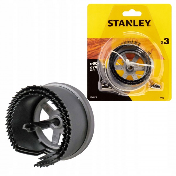 STANLEY OTWORNICA HCS DO DREWNA 3SZT 60/67/74MM STANLEY OTWORNICA HCS DO DREWNA 3SZT 60/67/74MM