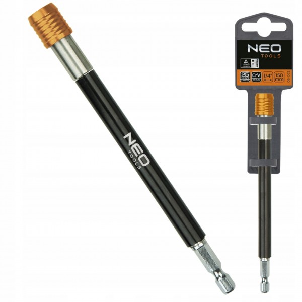 NEO UCHWYT DO KOŃCÓWEK 1/4" PRZEDŁUŻKA 150 MM NEO UCHWYT DO KOŃCÓWEK 1/4" PRZEDŁUŻKA 150 MM