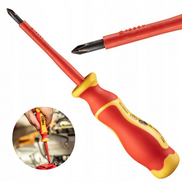 WKRĘTAK KRZYŻOWY PH1*4.5*80 1000V NEO TOOLS 04-138 WKRĘTAK KRZYŻOWY PH1*4.5*80 1000V NEO TOOLS 04-138