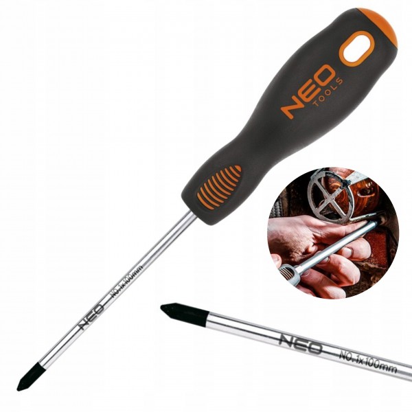 WKRĘTAK KRZYŻOWY PZ0 X 75 MM, S2 NEO TOOLS 04-031 WKRĘTAK KRZYŻOWY PZ0 X 75 MM, S2 NEO TOOLS 04-031