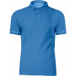 KOSZULKA POLO NIEBIESKA BAWEŁNIANA LAHTI PRO 40304