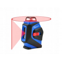 POZIOMICA LASEROWA LASER KRZYŻOWY 360 st + ETUI