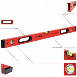 PRO POZIOMNICA PRO900 HEAVY DUTY D4 RED 180CM