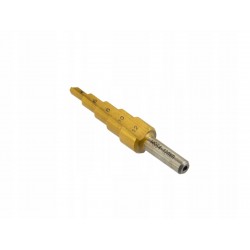 WIERTŁO STOŻKOWE STOPNIOWE HSS + TYTAN 4 - 12mm