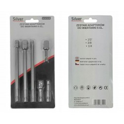 ADAPTER DO NASADEK HEX REDUKCJE 1/4 3/8 1/2 6el.