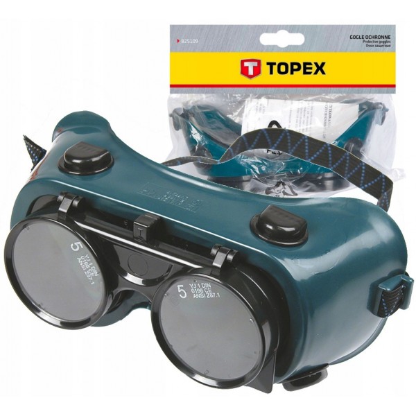 GOGLE SPAWALNICZE ZIELONE TOPEX 82S105 GOGLE SPAWALNICZE ZIELONE TOPEX 82S105