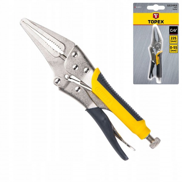 SZCZYPCE ZACISKOWE WYDŁUŻONE 225 MM , 0-55 MM CRV SZCZYPCE ZACISKOWE WYDŁUŻONE 225 MM , 0-55 MM CRV