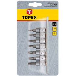 KOŃCÓWKI TORX NA NASADCE 35 MM 7 SZT. TOPEX 39D378