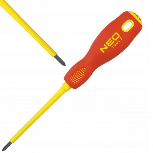 NEO WKRĘTAK ŚRUBOKRĘT KRZYŻOWY PH2 X 100MM 1000V NEO WKRĘTAK ŚRUBOKRĘT KRZYŻOWY PH2 X 100MM 1000V