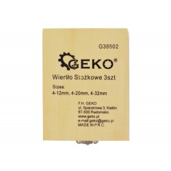 WIERTŁA STOPNIOWE TYTAN HSS STOŻKOWE 3el 4-32MM ++