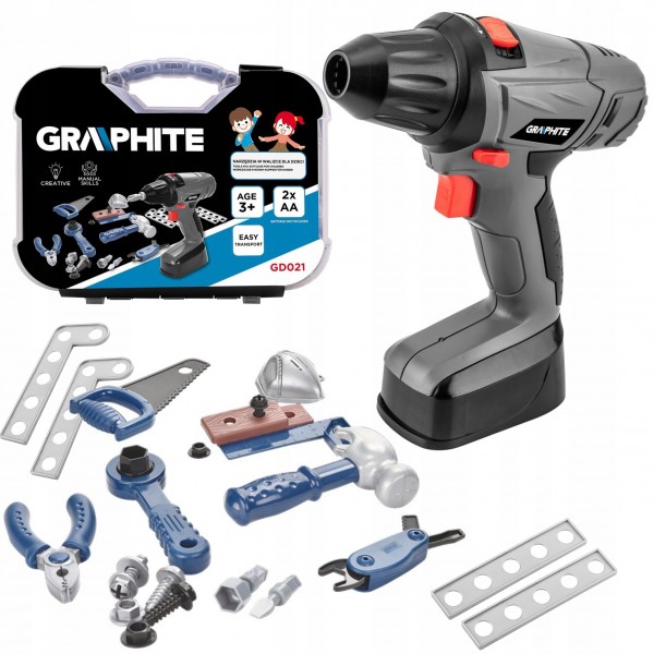 GRAPHITE SKRZYNKA NARZĘDZIOWA DLA DZIECI 25 cz GRAPHITE SKRZYNKA NARZĘDZIOWA DLA DZIECI 25 cz