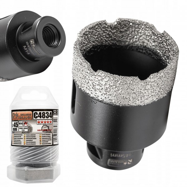 RICHMANN OTWORNICA DIAMENTOWA 45MM M14 KORONKA RICHMANN OTWORNICA DIAMENTOWA 45MM M14 KORONKA