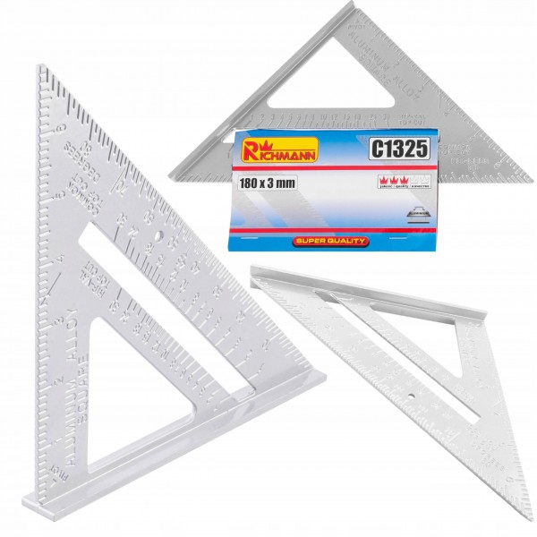 KĄTOWNIK STOLARSKI 180MM ALUMINIOWY RICHMANN KĄTOWNIK STOLARSKI 180MM ALUMINIOWY RICHMANN