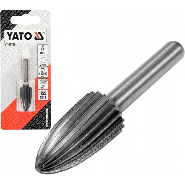 YATO FREZ PILNIK TRZPIENIOWY METALU 13mm STOŻKOWY YATO FREZ PILNIK TRZPIENIOWY METALU 13mm STOŻKOWY