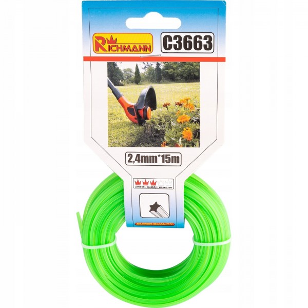 CORONA ŻYŁKA DO PODKASZARKI GWIAZDKA 2,4MM/15M CORONA ŻYŁKA DO PODKASZARKI GWIAZDKA 2,4MM/15M