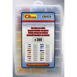 KOŃCÓWKI DO PRZEWODÓW 360SZT MIX. CORONA C0420