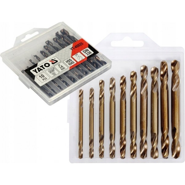 WIERTŁO DO METALU DWUSTRONNE ZESTAW 10 SZT 3 - 6mm WIERTŁO DO METALU DWUSTRONNE ZESTAW 10 SZT 3 - 6mm