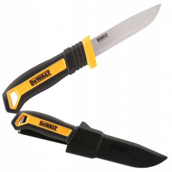 NÓŻ Z OSTRZEM stałym INOX 90mm DeWALT DWHT1-10354 NÓŻ Z OSTRZEM stałym INOX 90mm DeWALT DWHT1-10354