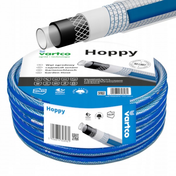 WĄŻ OGRODOWY 6-WARSTWOWY VARTCO HOPPY 36BAR 3/4'''' 50M PRODUKT POLSKI